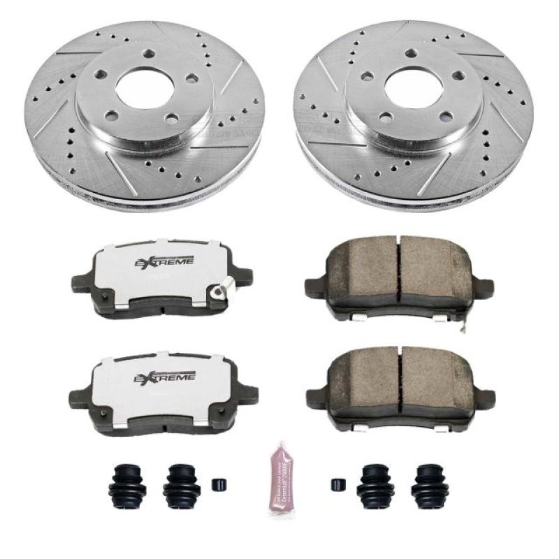 Power Stop 08-11 Chevrolet HHR Front Z26 Street Warrior Brake Kit Brake Kits - Performance D&S PowerStop