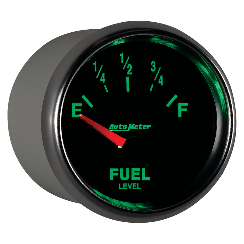 AutoMeter Gauge Fuel Level 2-1/16in. 240 Ohm(e) to 33 Ohm(f) Elec Gs Gauges AutoMeter