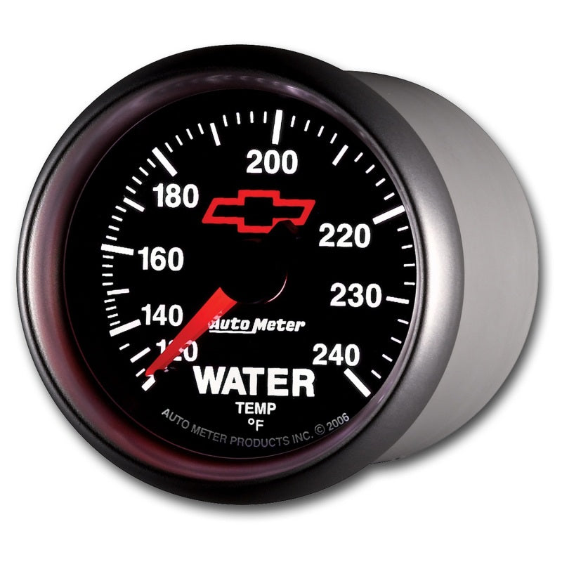 Autometer Sport-Comp II 2-1/16in 120-240 Deg Mechanical Water Temp Gauge - Bowtie Black Gauges AutoMeter