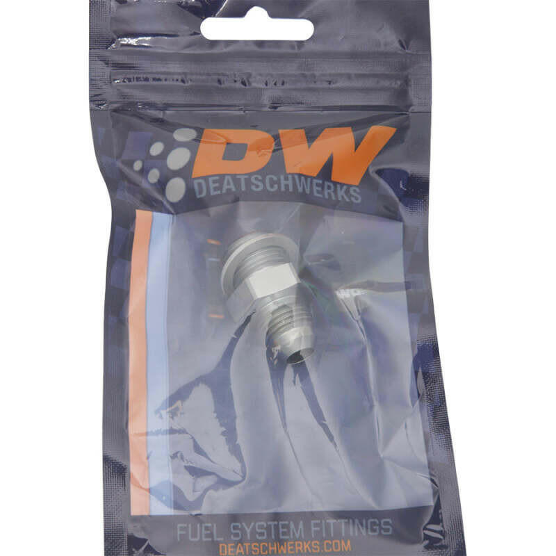 DeatschWerks 6AN Male Flare to M16 X 1.5 Male Metric Adapter (Incl. Crush Washer) - Titanium Fittings DeatschWerks