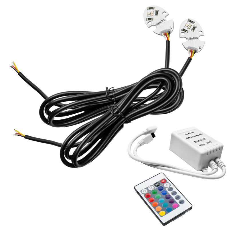 Oracle 17-21 Tesla Model 3 Headlight DRL Upgrade Kit - ColorSHIFT w/ Simple Controller Headlights ORACLE Lighting