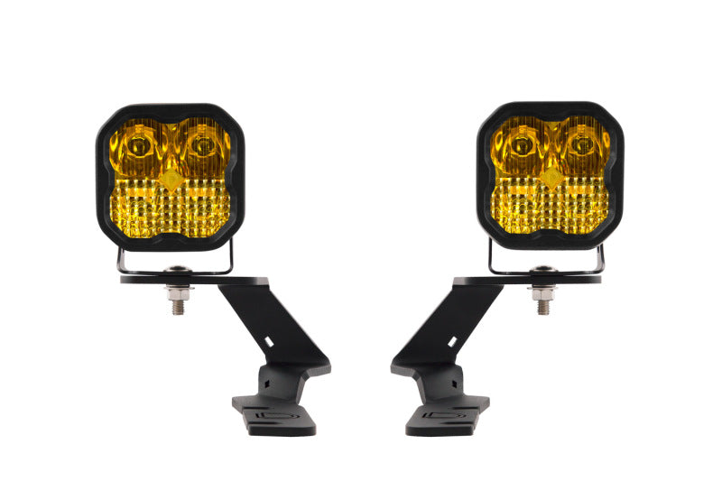 Diode Dynamics 19-21 Ford Ranger Sport SS3 LED Ditch Light Kit - Yellow Combo Light Accessories and Wiring Diode Dynamics