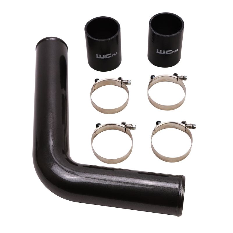 Wehrli 03-07 Dodge 5.9L Cummins Driver Side 3in Replacement Intercooler Pipe - WCFab Grey Intercooler Pipe Kits Wehrli