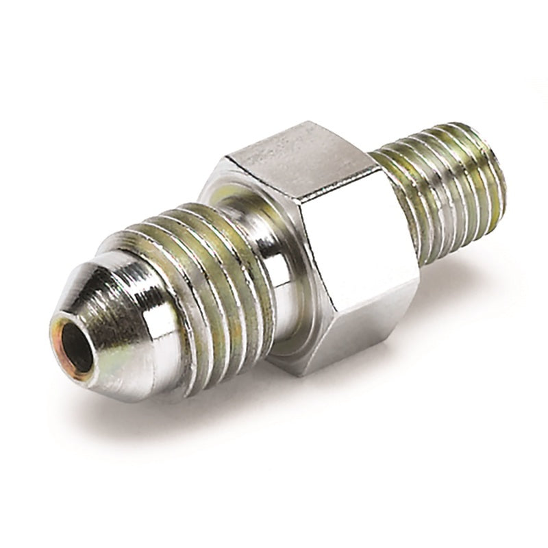 Autometer Fitting Adapter -4AN Male to 1/16in NPT Male for Ford Fuel Rail Gauges AutoMeter