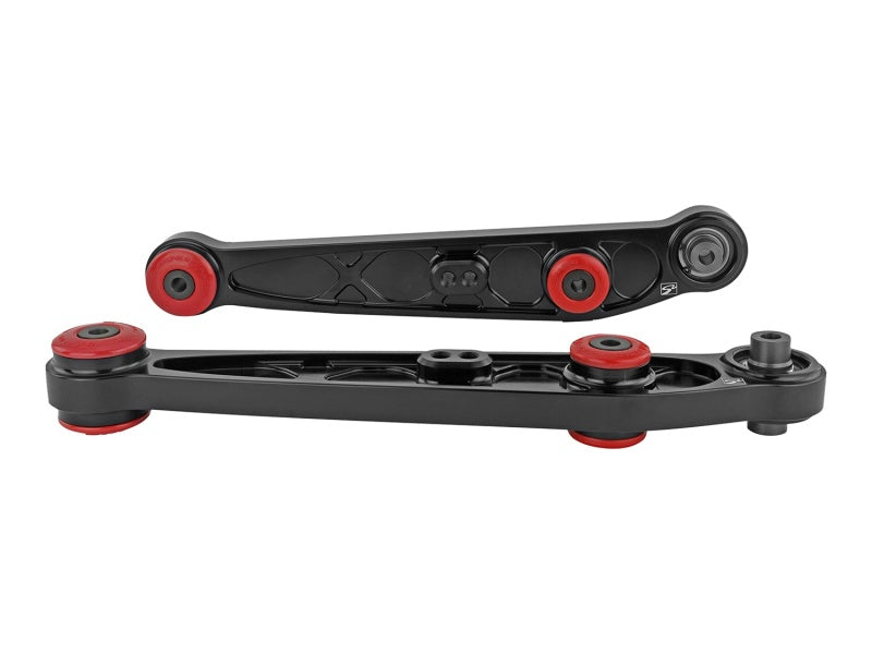 Skunk2 Honda/Acura EG/DC Alpha Series Rear Lower Control Arm Set - Black Control Arms Skunk2 Racing