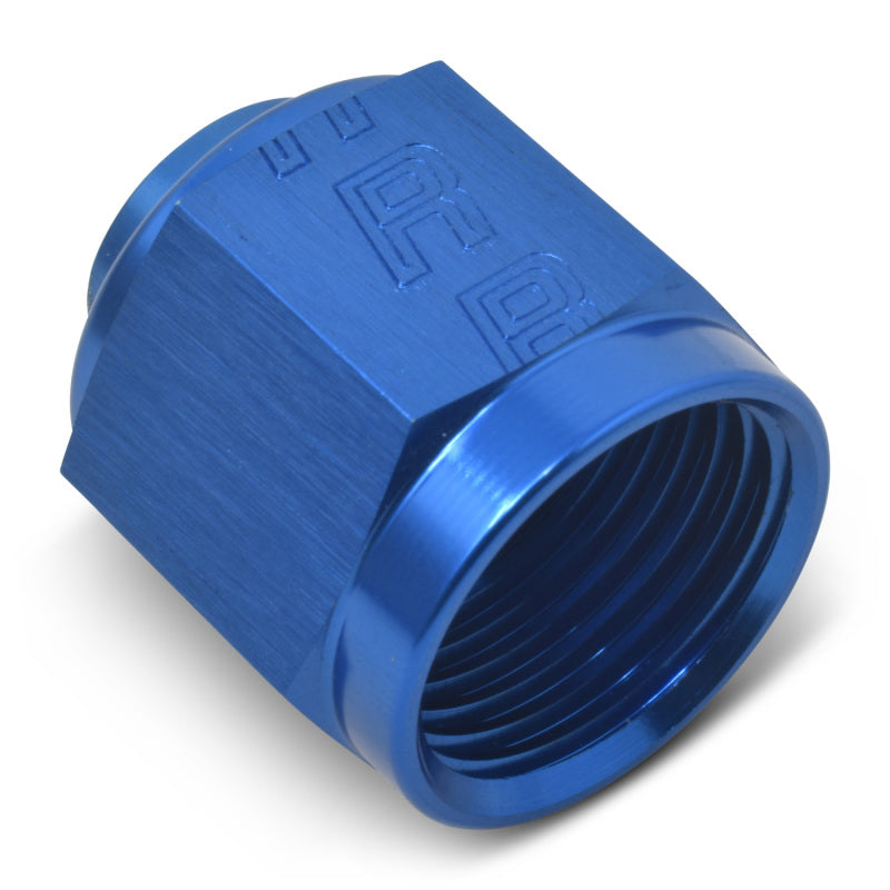 Russell Performance -4 AN Flare Cap (Blue) Fittings Russell