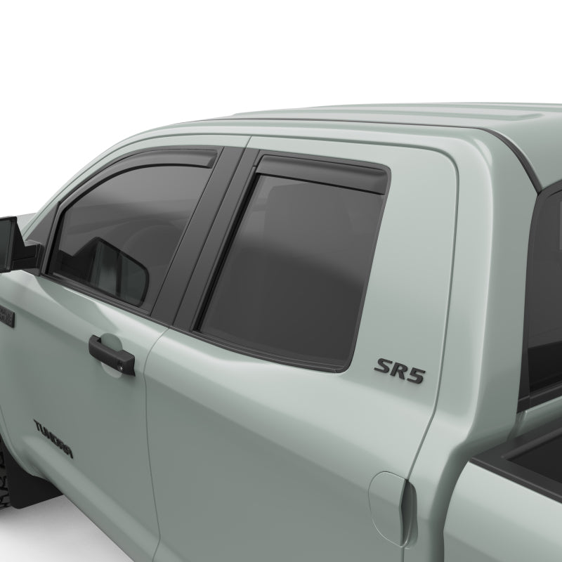 EGR 07-12 Toyota Tundra Crew Max In-Channel Window Visors - Set of 4 - Matte (575195) Wind Deflectors EGR