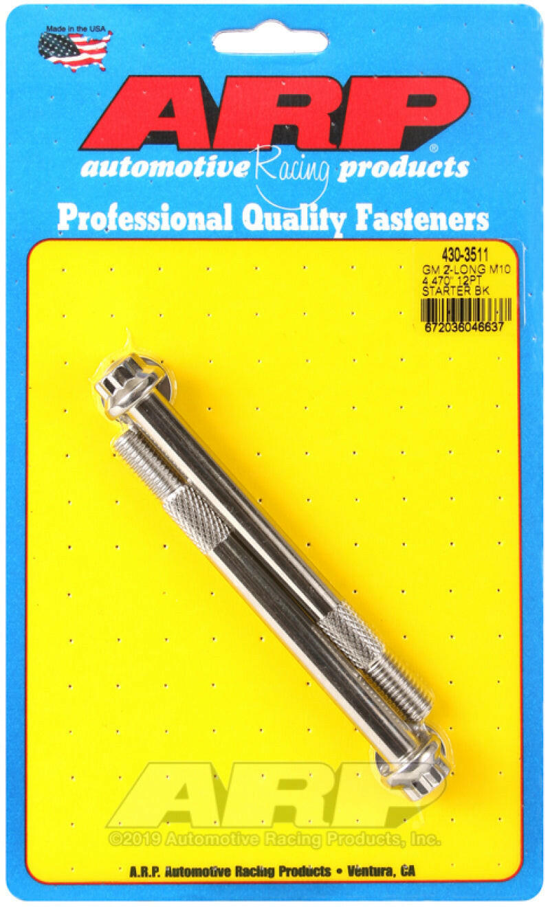 ARP GM M10 X 4.470in 12pt SS Starter Bolt Kit Hardware Kits - Other ARP