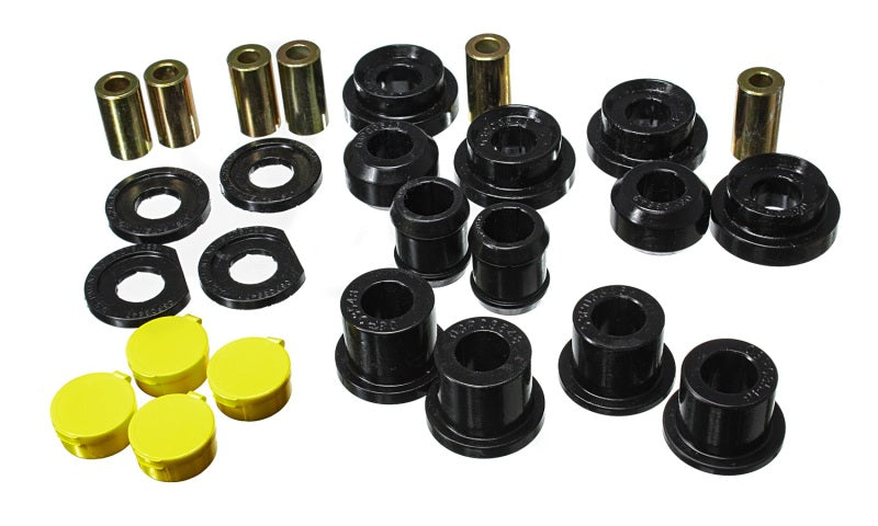 Energy Suspension 06-11 Honda Civic Black Rear Lower Trailing Arm and Lower Knuckle Bushing Set Bushing Kits Energy Suspension