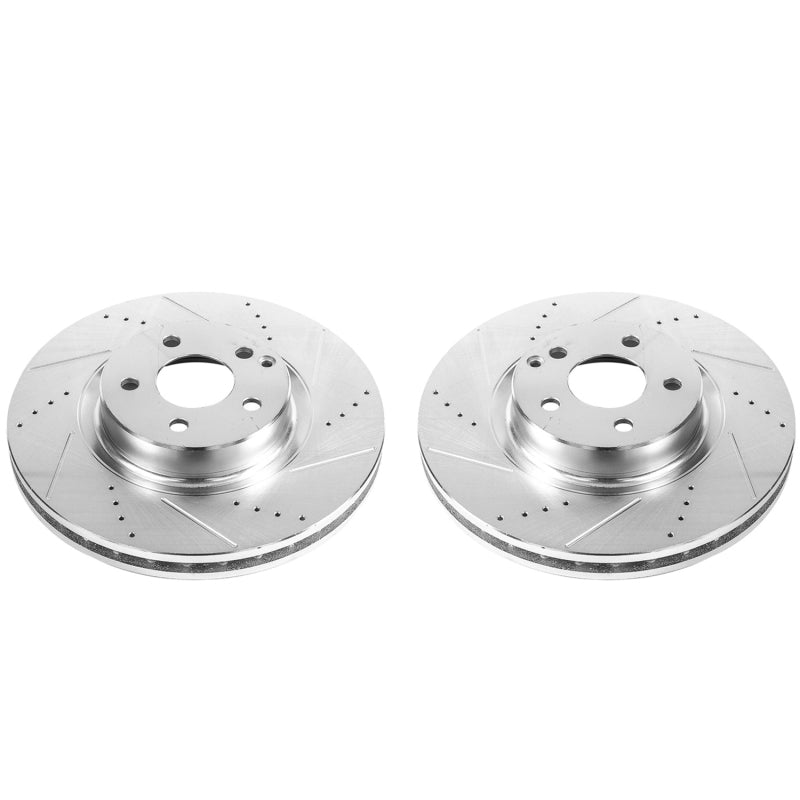 Power Stop 07-09 Mercedes-Benz E350 Front Evolution Drilled & Slotted Rotors - Pair Brake Rotors - Slot & Drilled PowerStop