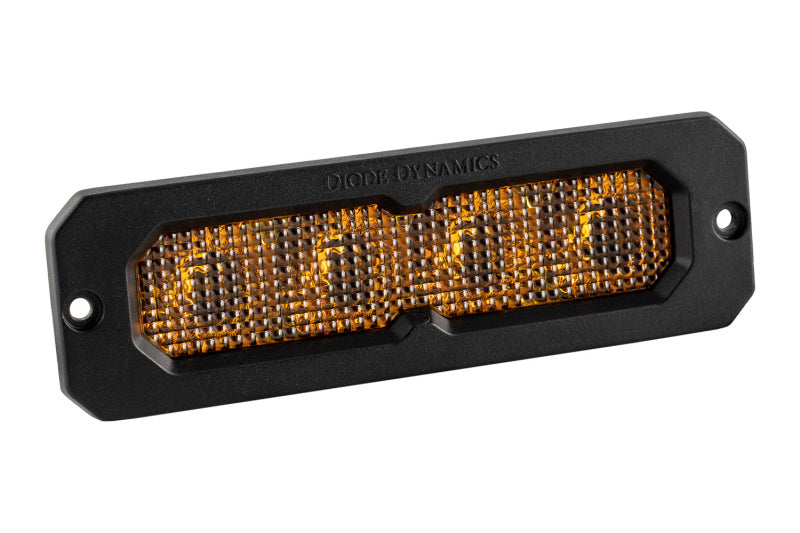 Diode Dynamics SS6 Max Yellow Flood Flush ABL (single) 3000K Light Bars & Cubes Diode Dynamics