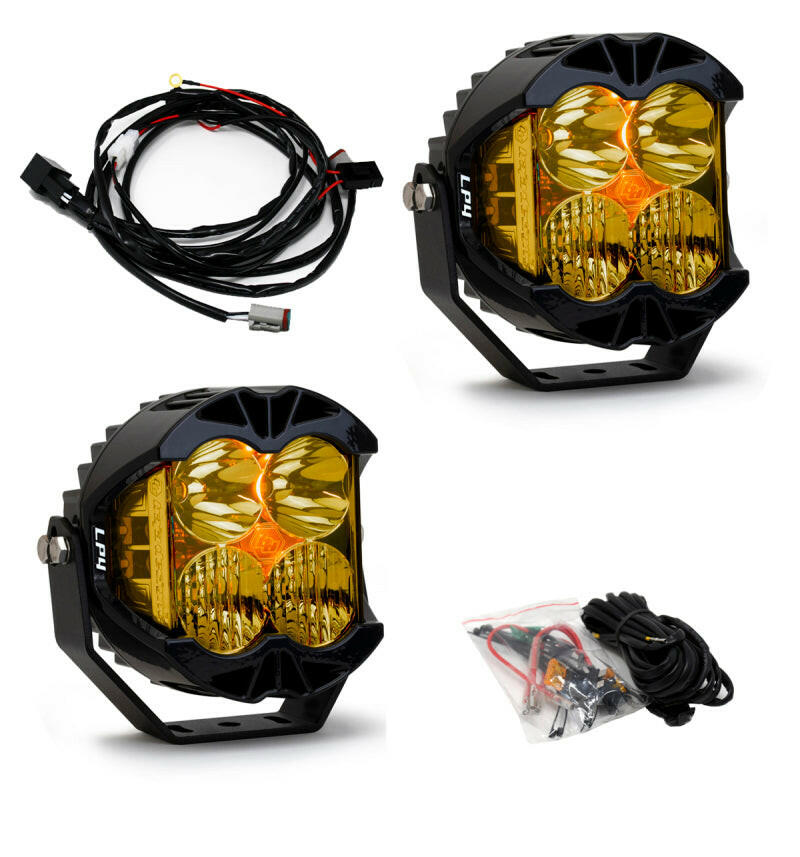 Baja Designs LP4 Pro Driving/Combo LED - Amber (Pair) Light Bars & Cubes Baja Designs