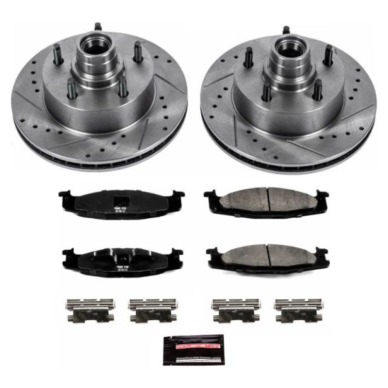 Power Stop 94-01 Ford E-150 Front Z23 Evolution Sport Brake Kit Brake Kits - Performance D&S PowerStop