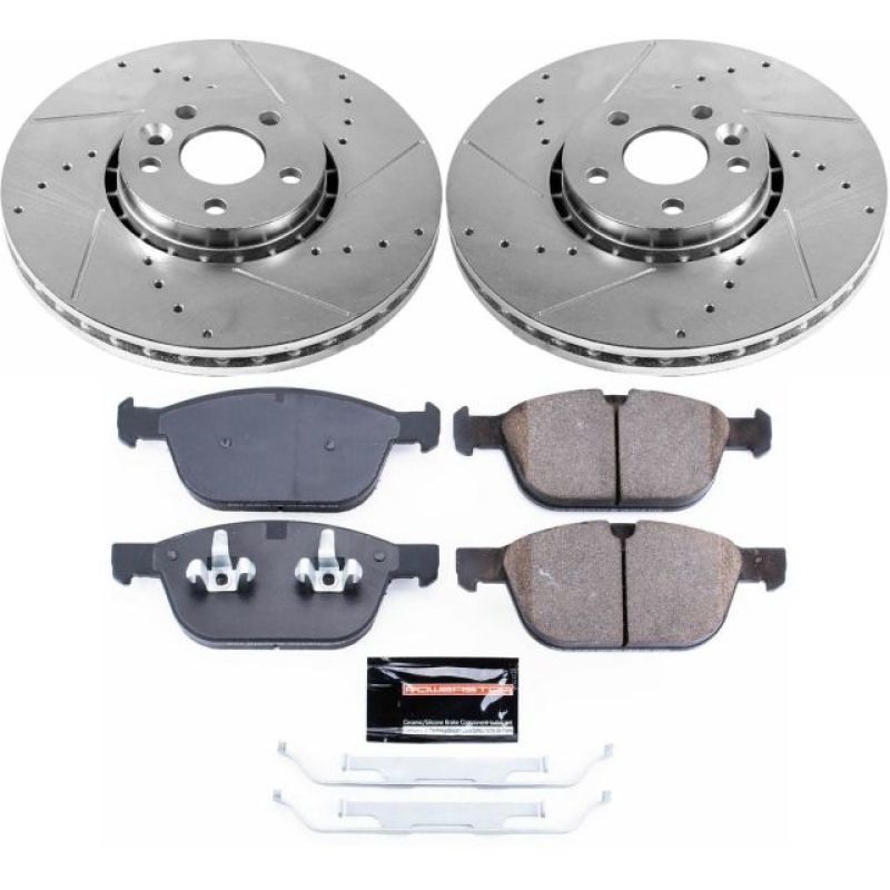 Power Stop 10-15 Volvo XC60 Front Z23 Evolution Sport Brake Kit Brake Kits - Performance D&S PowerStop