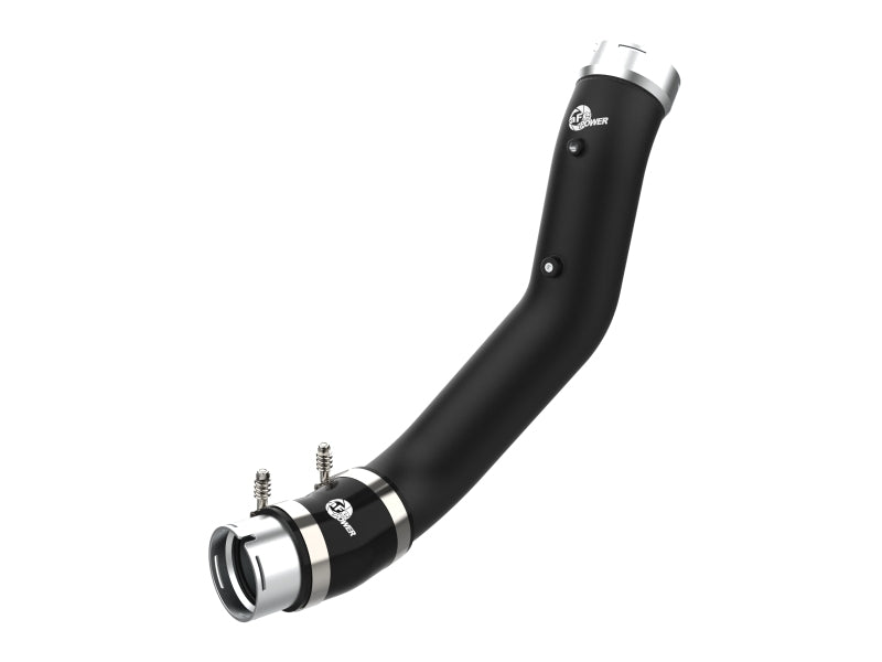 aFe 20-23 GM Diesel Trucks V8 6.6L L5P BladeRunner 3.5in Aluminum Cold Charge Pipe - Black Intercoolers aFe