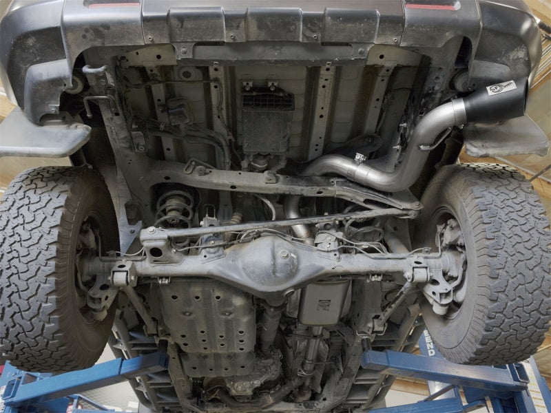 aFe MACH Force Xp 3in SS Cat-Back Single Side Exit Exhaust w/Black Tips 07-14 Toyota FJ Cruiser Catback aFe