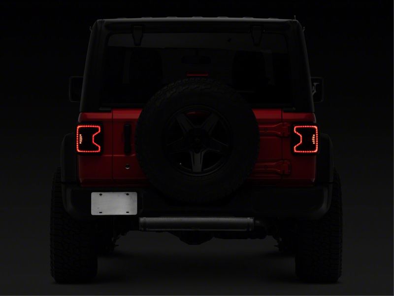 Raxiom 18-23 Jeep Wrangler JL LED Tail Lights- Blk Housing (Smoked Lens) Tail Lights Raxiom