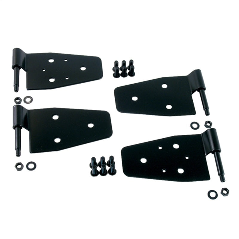 Rugged Ridge 87-06 Jeep Wrangler Black Door Hinge Kit Hardware Kits - Other Rugged Ridge