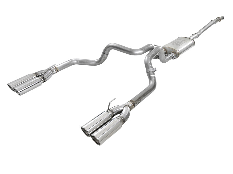 aFe Vulcan Series 3in 304SS Exhaust Cat-Back Exh w/ Pol Tips 2019 GM Silverado / Sierra 1500 V8-5.3L Catback aFe