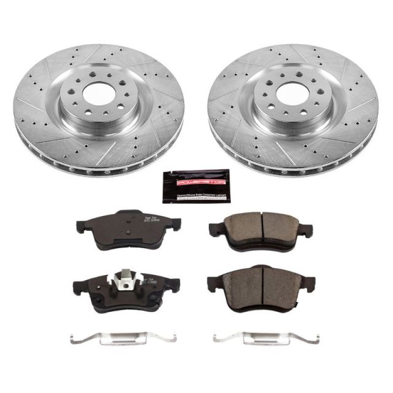 Power Stop 14-19 Fiat 500L Front Z23 Evolution Sport Brake Kit Brake Kits - Performance D&S PowerStop