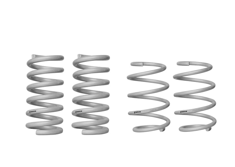 Whiteline 15-20 Ford Mustang Lowered Front & Rear Coil Springs Spring Insulators Whiteline