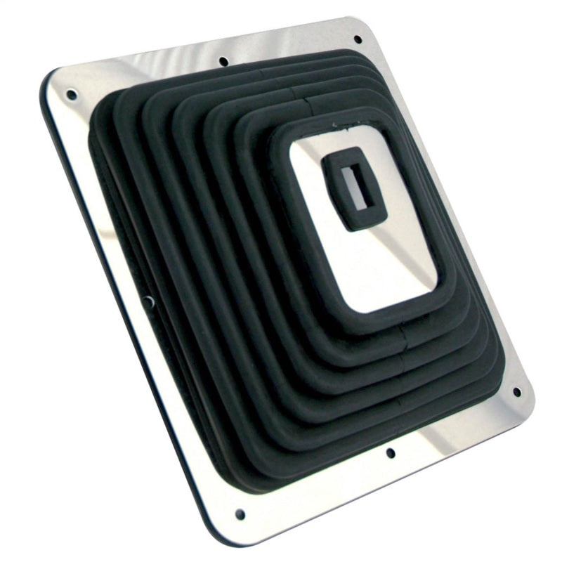 Spectre Shift Boot (Large) - Black Rubber w/Chrome Plated Steel Installation Ring Shift Boot Spectre