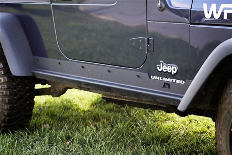 Rugged Ridge Heavy Duty Side Rocker Guards 04-06 Jeep Wrangler LJ Body Armor & Rock Rails Rugged Ridge