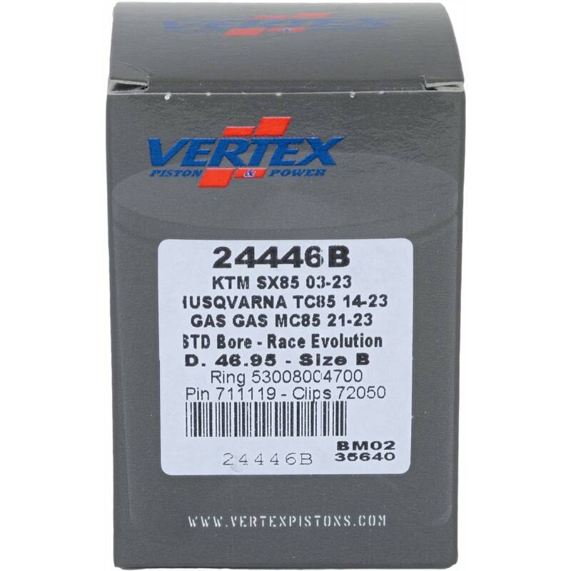 Vertex Piston 03-24 KTM 85 SX 85cc Cast Race Evolution Piston Kit Piston Sets - Powersports Vertex Pistons