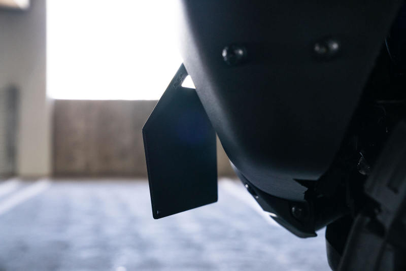 DV8 Offroad 21-22 Ford Bronco Factory Front Bumper License Relocation Bracket - Side License Plate Relocation DV8 Offroad