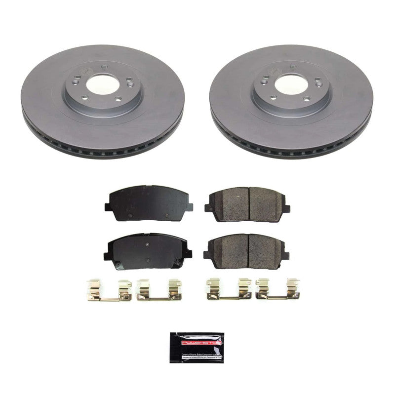 Power Stop 20-22 Hyundai Palisade Front Z17 Coated Brake Kit Brake Kits - Performance Blank PowerStop