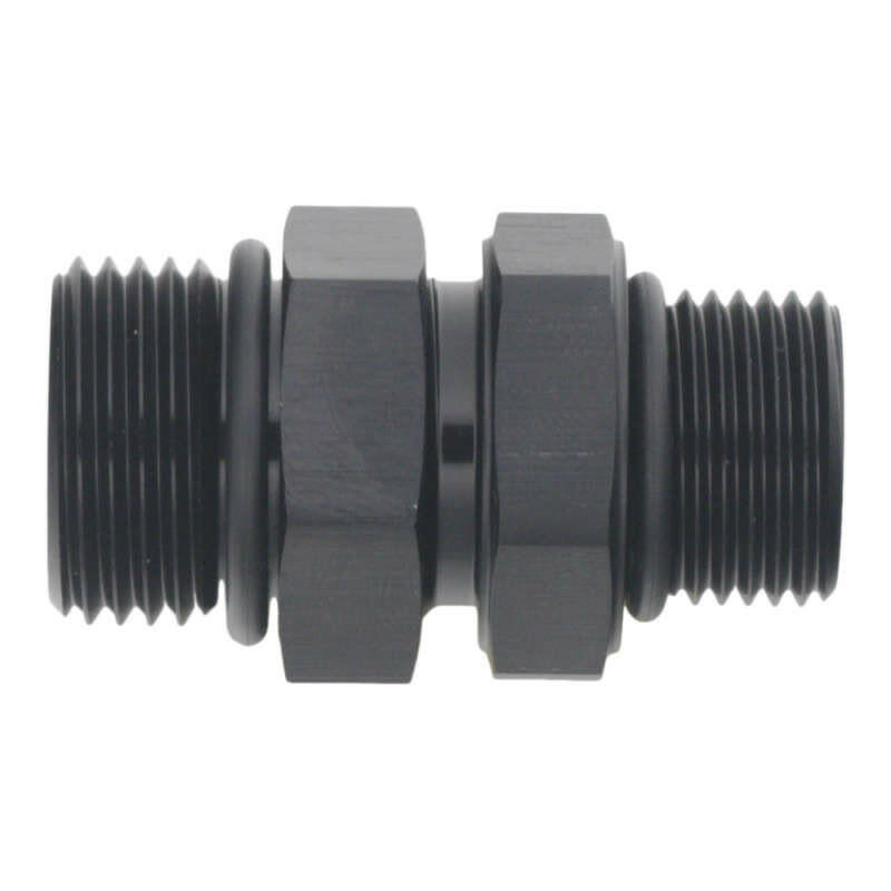 DeatschWerks 8AN ORB Male to 10AN ORB Male Swivel Adapter - Anodized Matte Black Fittings DeatschWerks