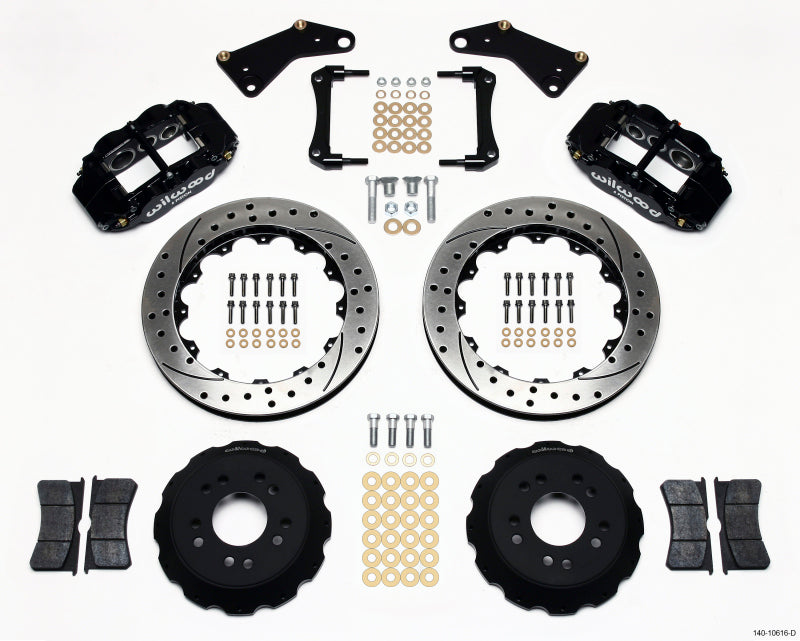 Wilwood Narrow Superlite 6R Front Hat Kit 13.06in Drilled 65-82 Corvette C2/C3 Big Brake Kits Wilwood