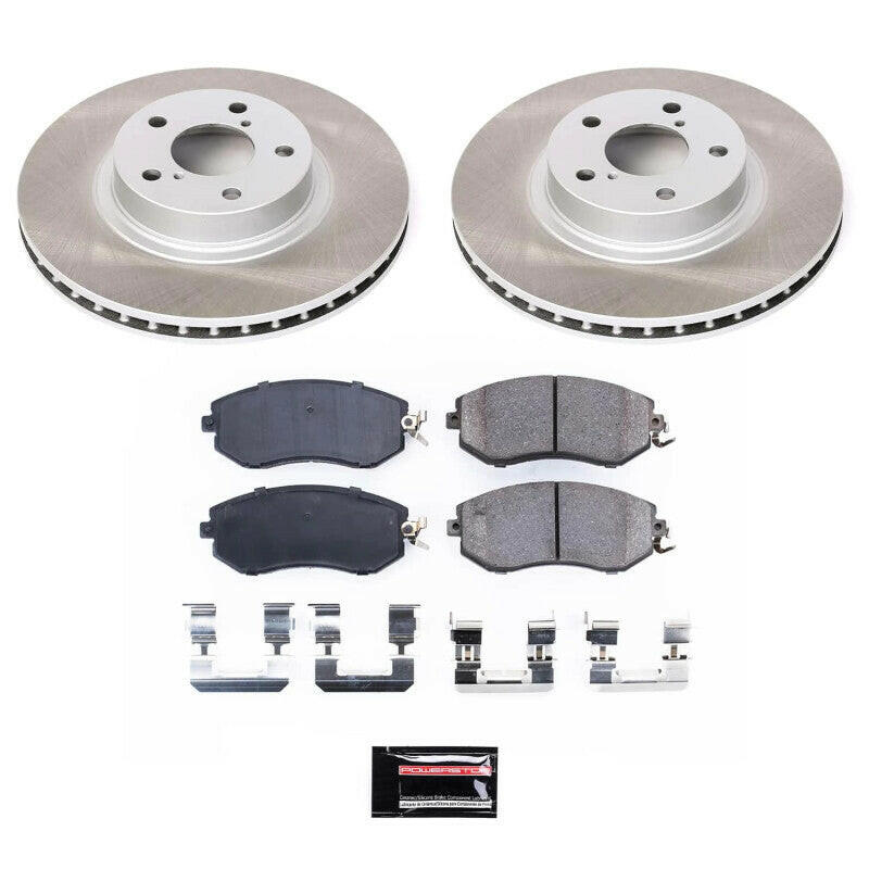 Power Stop 11-16 Subaru Impreza Front Semi-Coated Rotor Kit Brake Kits - Performance Blank PowerStop