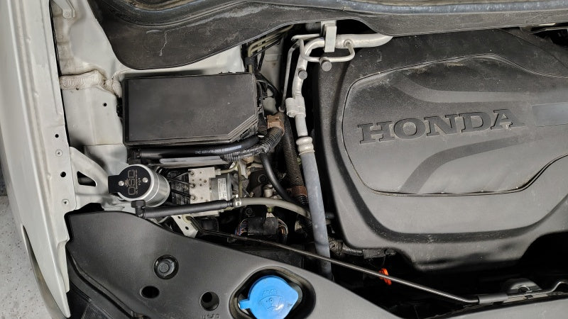 J&L 16-22 Honda Pilot PCV Side Oil Separator 3.0 - Clear Anodized Oil Separators J&L