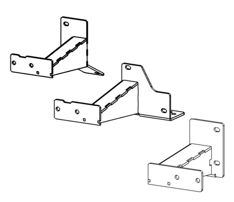 Go Rhino 14-23 Toyota 4Runner(Excl Nightshade/TRD) Dominator Xtreme Frame Slider Mounting Brackets Brackets Go Rhino