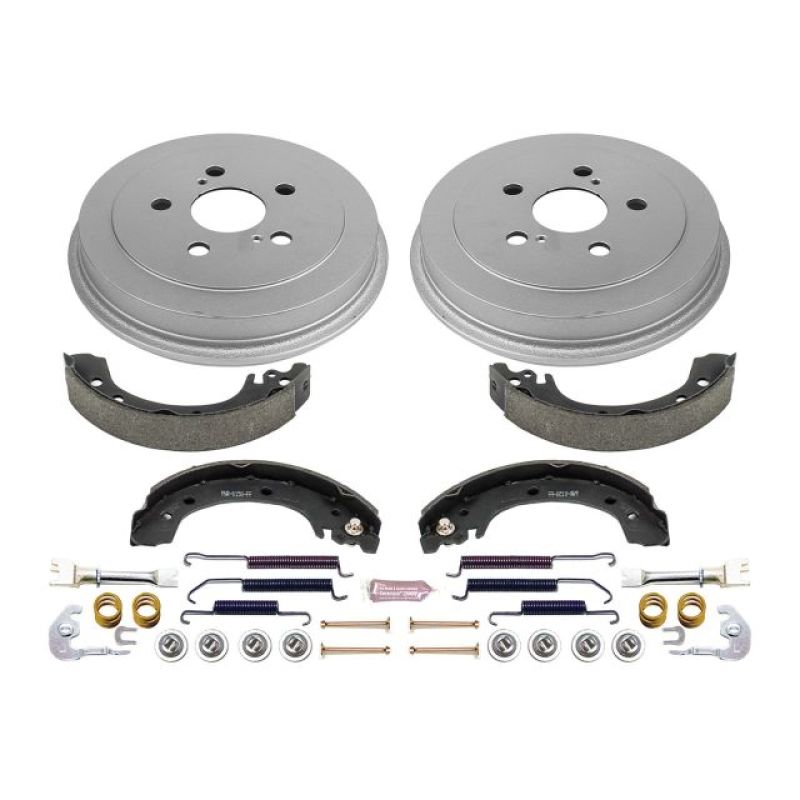 Power Stop 03-08 Toyota Corolla Rear Autospecialty Drum Kit Brake Drums PowerStop