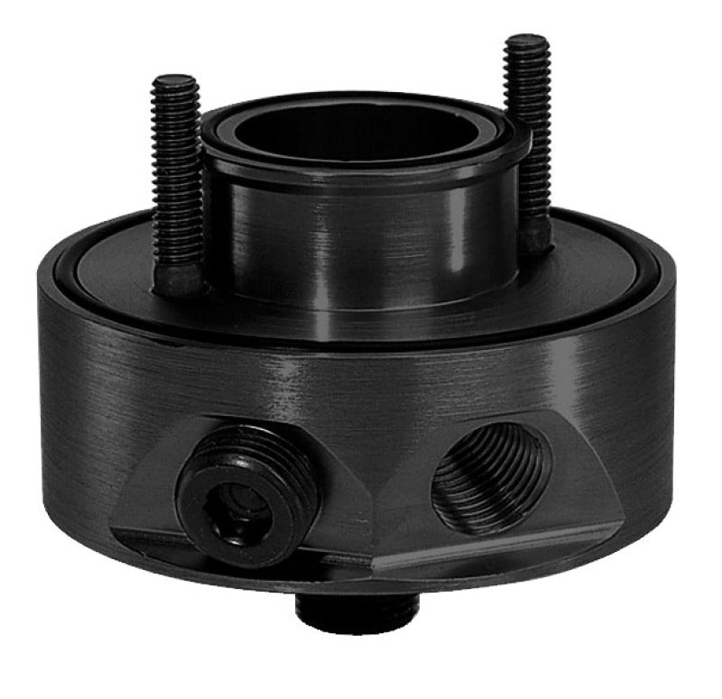 Moroso Chevrolet Small Block Oil Filter Adapter - Sandwich - Accumulator/External Pump Fittings Moroso