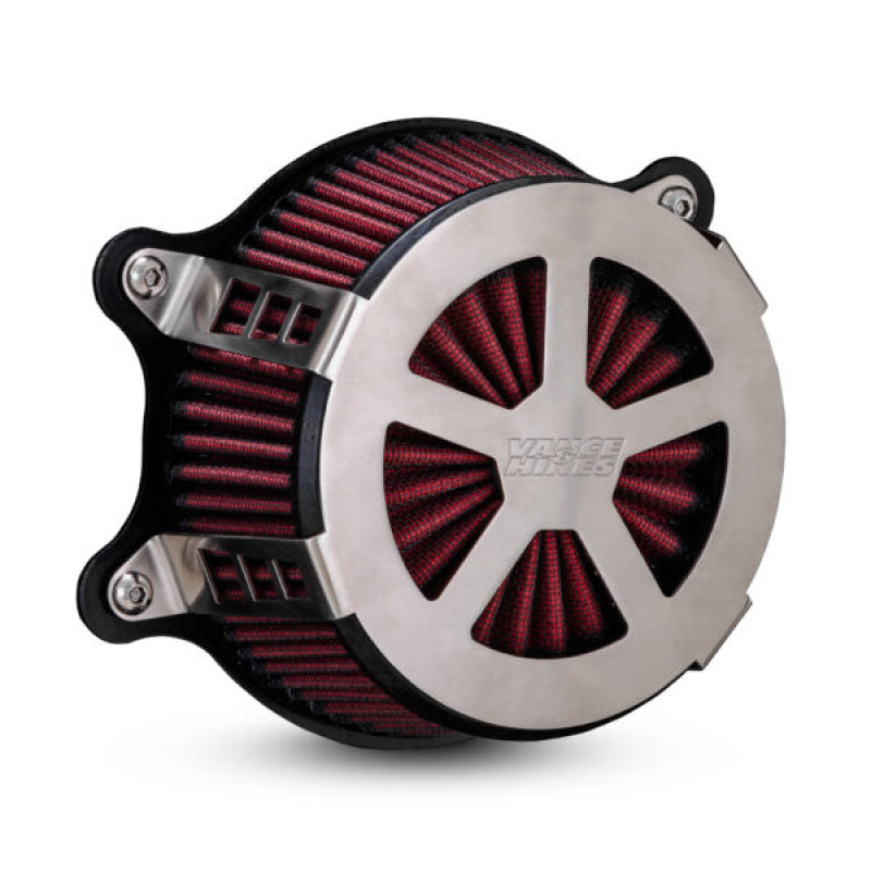 Vance & Hines HD Touring 08-16 Radiant V Intake Brshd Short Ram Air Intakes Vance and Hines