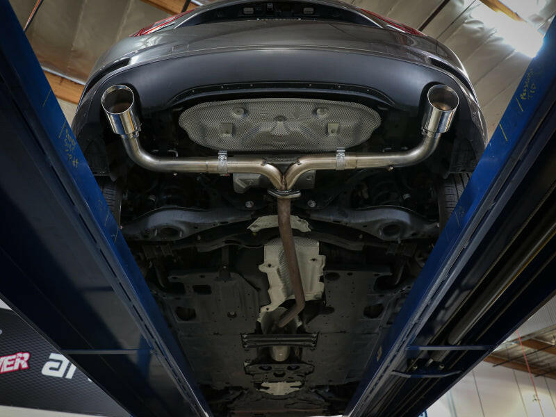 aFe Takeda 2-1/2in 304 SS Axle-Back Exhaust w/ Carbon Fiber Tips 14-18 Mazda 3 L4 2.0L/2.5L Axle Back aFe