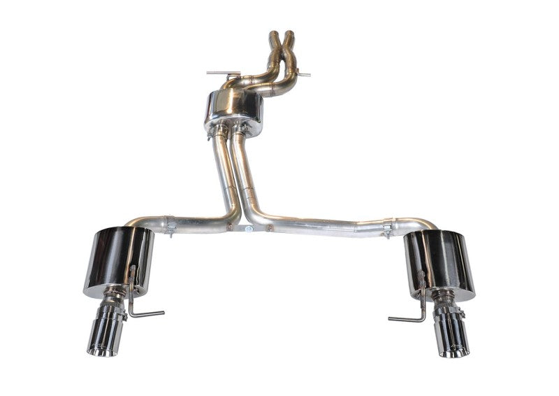 AWE Tuning Audi C7 A7 3.0T Touring Edition Exhaust - Dual Outlet Chrome Silver Tips Catback AWE Tuning