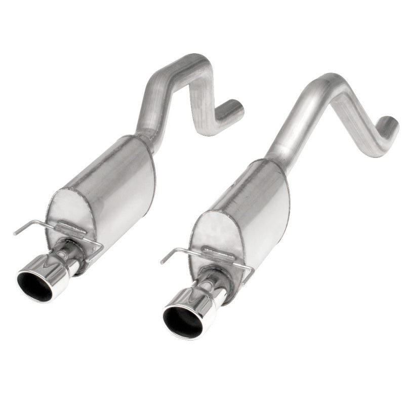 Stainless Works 2006-13 Corvette C6ZO6/ZR1 3in Axleback Chambered Mufflers Dual 4in Rolled Edge Tips Catback Stainless Works