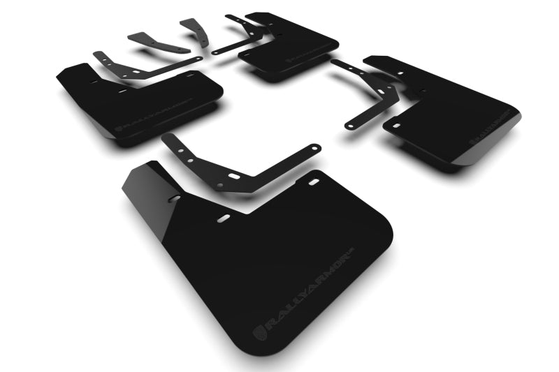 Rally Armor 24-25 Hyundai Kona/Kona EV Black UR Mud Flap w/Metallic Black Logo Mud Flaps Rally Armor