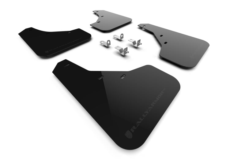 Rally Armor 23-25 Kia Sportage Black UR Mud Flap w/ Metallic Black Logo Mud Flaps Rally Armor