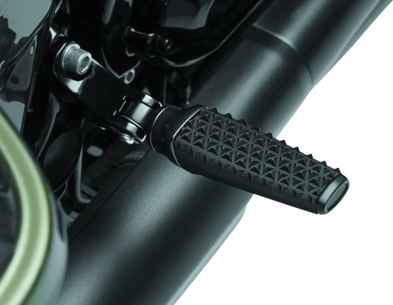 Kuryakyn Thresher Pegs With Adapter Black Footpegs Kuryakyn