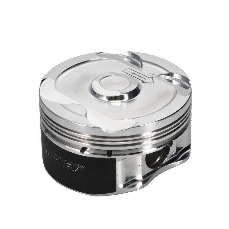 Manley 2018+ Ford Coyote 5.0L DOHC -6cc Dish 3.672in Bore 10:1 CR Platinum Piston Set Piston Sets - Forged - 8cyl Manley Performance