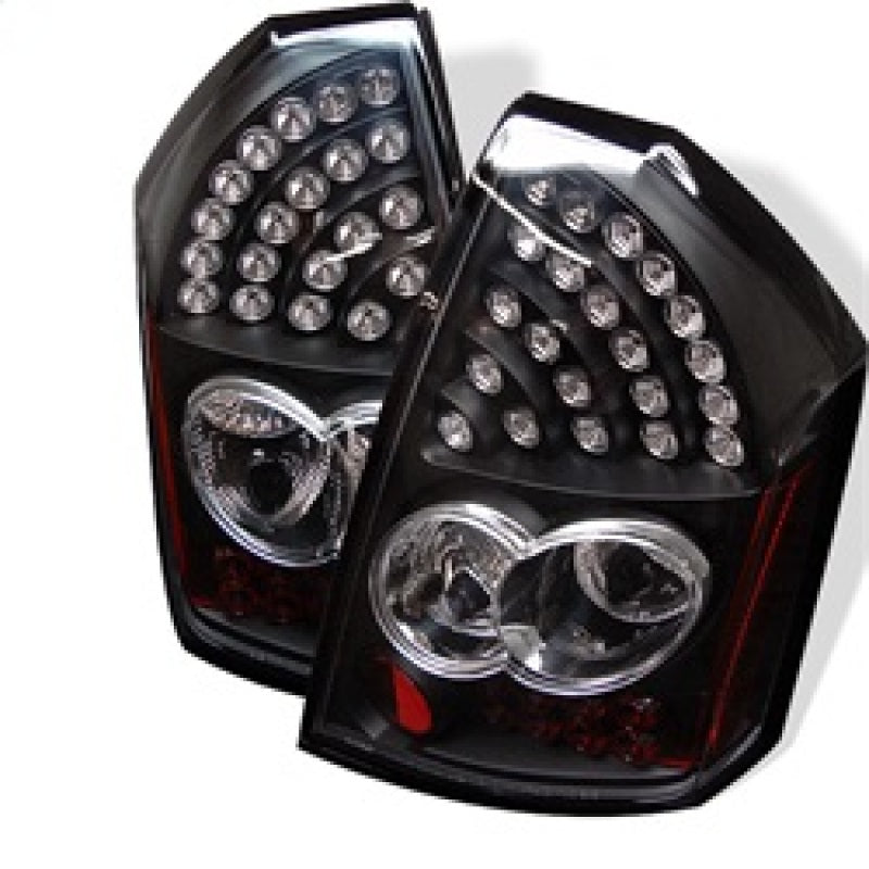 Spyder Chrysler 300 05-07 LED Tail Lights Black ALT-YD-CHR305-LED-BK Tail Lights SPYDER