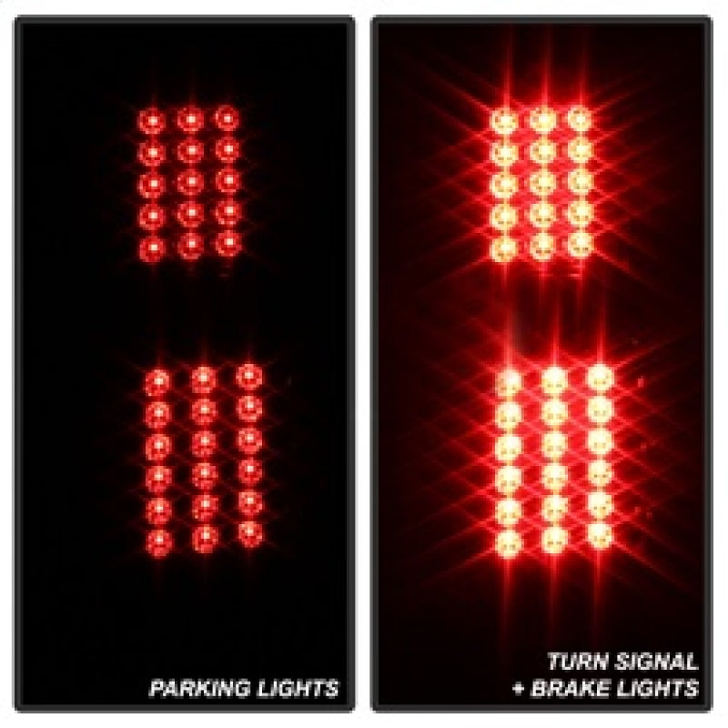 xTune 02-06 Chevrolet Avalanche LED Tail Lights - Black Smoke (ALT-JH-CAV02-LED-BSM) Tail Lights SPYDER