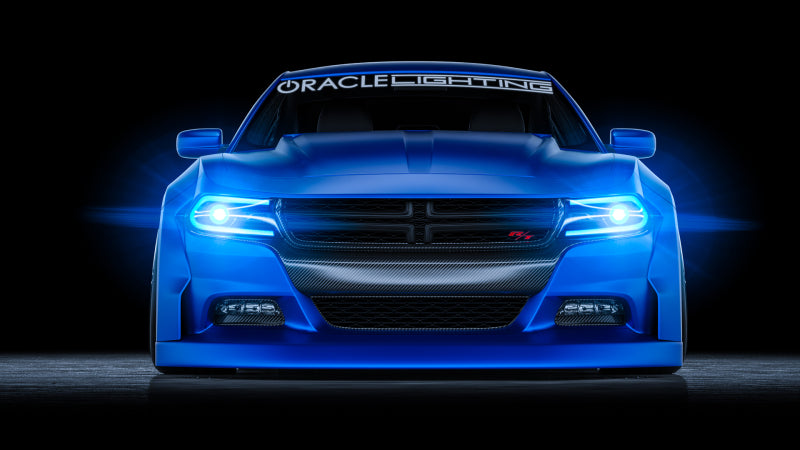 Oracle 15-21 Dodge Charger RGB+W DRL Headlight DRL Upgrade Kit - ColorSHIFT Headlights ORACLE Lighting