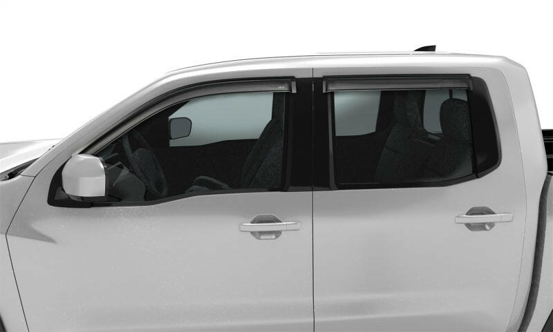 AVS 2022 Nissan Frontier (Crewcab Pickup) Ventvisor Outside Mount Window Deflectors 4pc - Smoke Wind Deflectors AVS