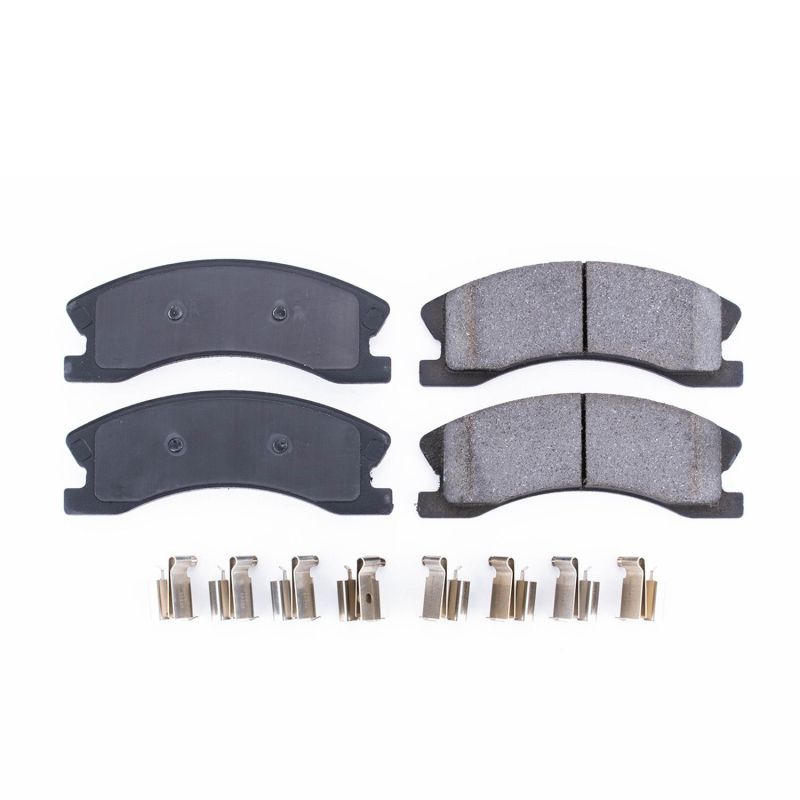 Power Stop 99-04 Jeep Grand Cherokee Front Z17 Evolution Ceramic Brake Pads w/Hardware Brake Pads - OE PowerStop